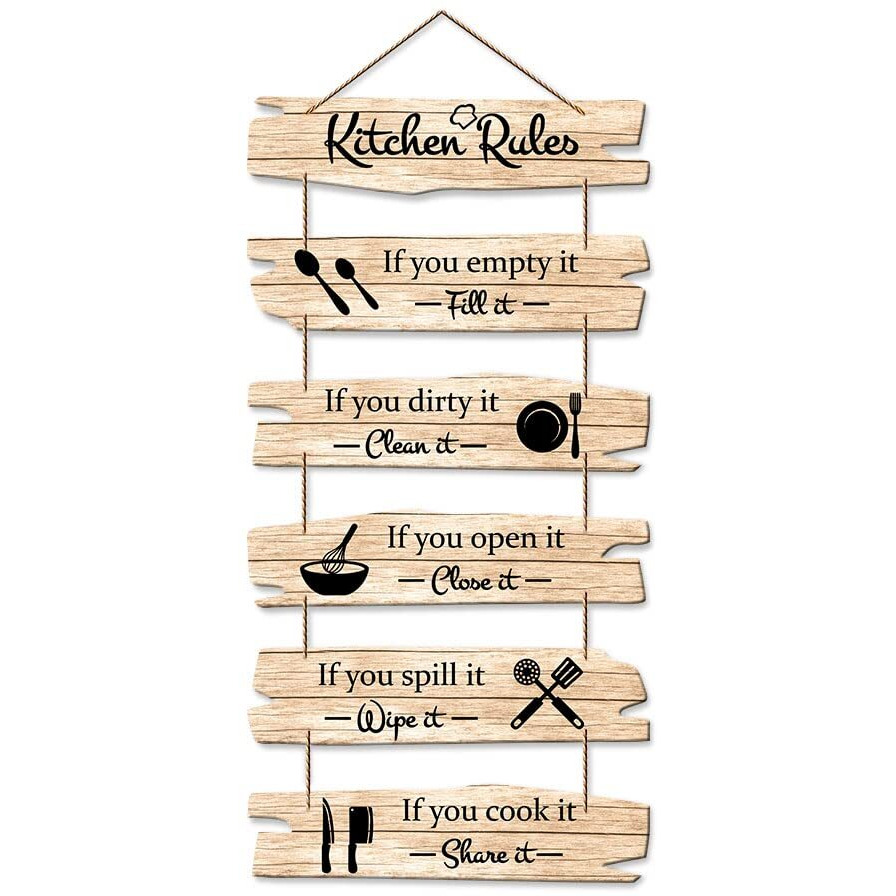 Artvibes Decorative Wall Hanging Decoration item for Kitchen | Bedroom | Living Room | Home Decor | House Warming Gifts | Kitchen Quotes Decor Item | Wall Decoration,(WH_3235N)