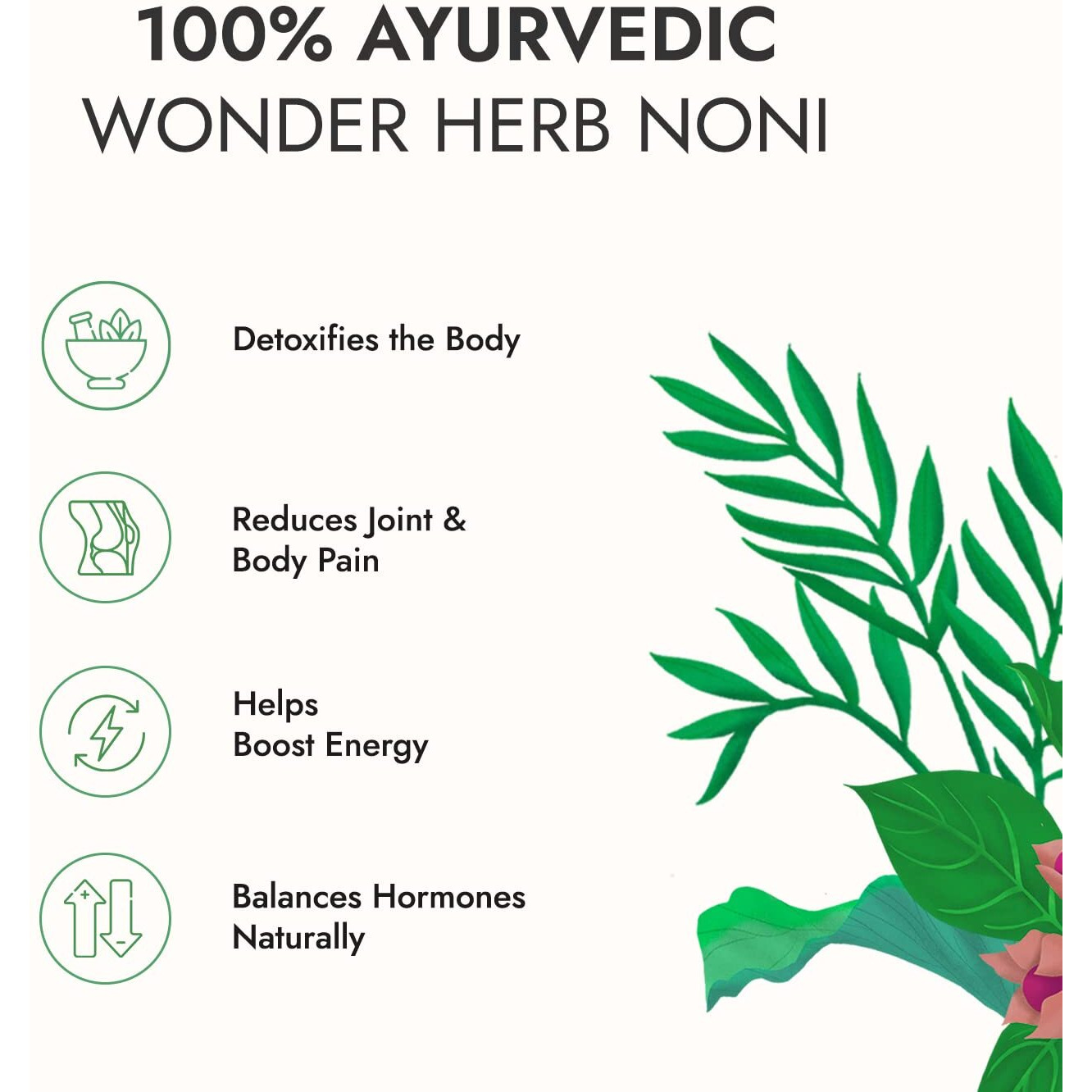 Kapiva Noni Juice (1L) - Rich in Antioxidants, Boosts Energy, Builds Immunity, Natural Detoxifier