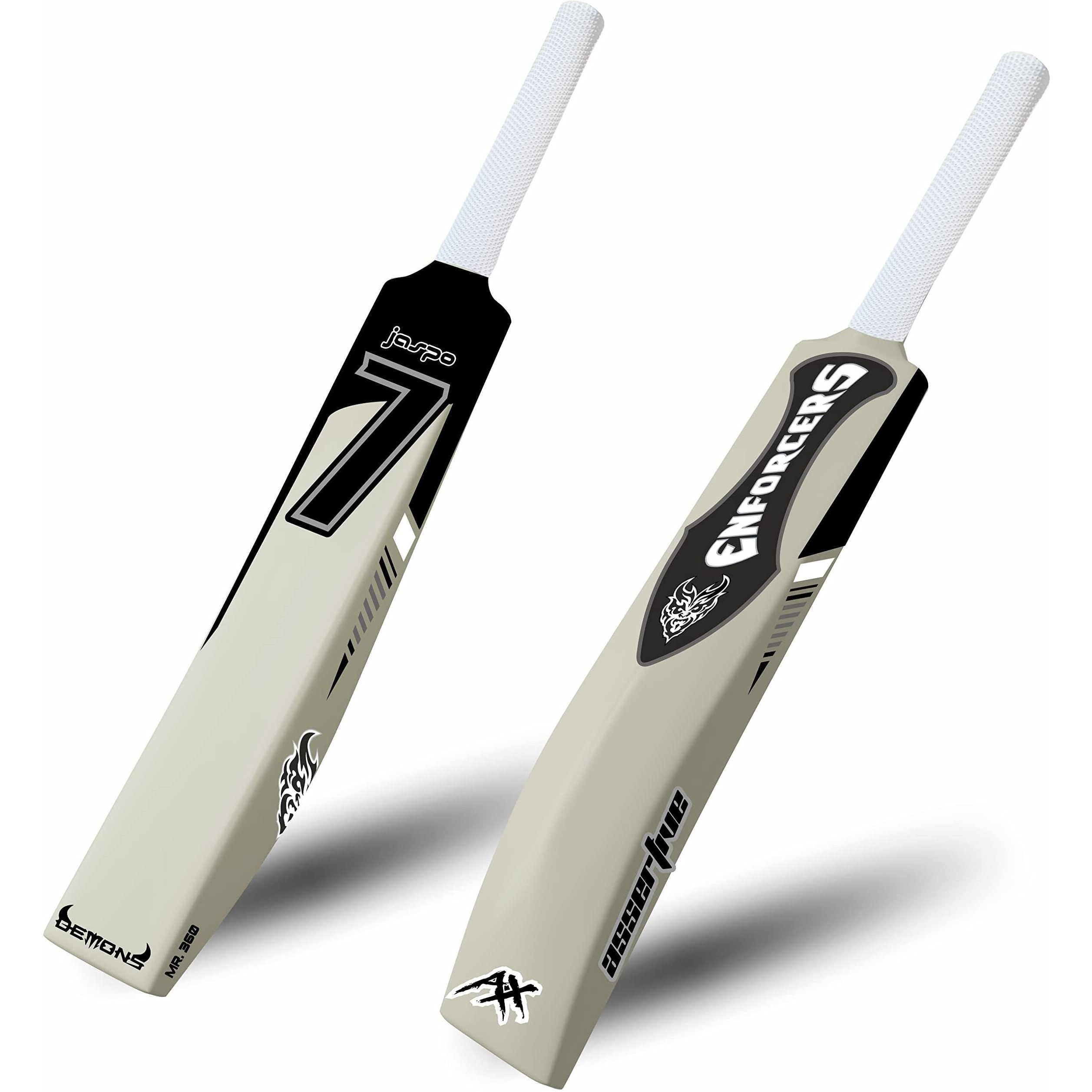 Jaspo 7 Enforcers Heavy Duty Plastic Cricket Bat,Full Size (34 X 4.5inches) Premium Bat for All Age Groups - Kids/Boys/Girls/Adults (7 ENFORCERS)