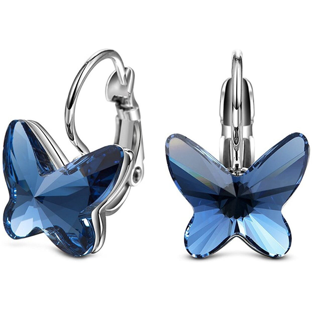 Shining Diva Fashion Italian Designer Copper Earrings for Women (Blue)(9794er)