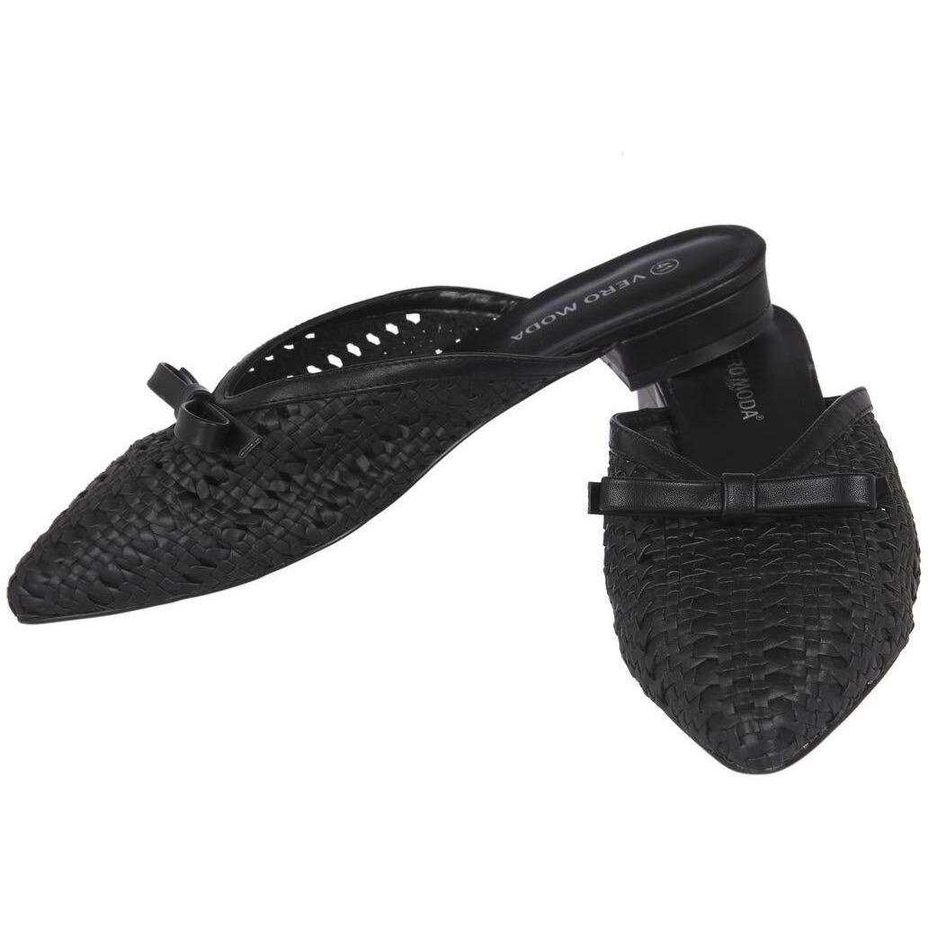 Vero Moda Women Black Traditional Fashion Sandals-3 UK/India (36 EU) (2050530004)