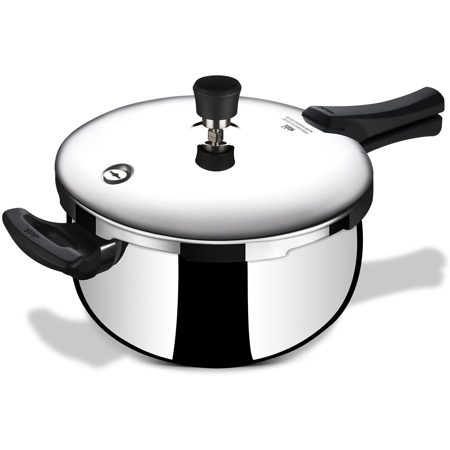 Stahl Triply Stainless Steel Pressure Cooker 3 Liter Outer Lid | Belly Pressure Cooker | Triply Cooker With Gas & Induction Base | Safe & Long Lasting Steel | Xpress Cooker 9273 (Serves 2 People)