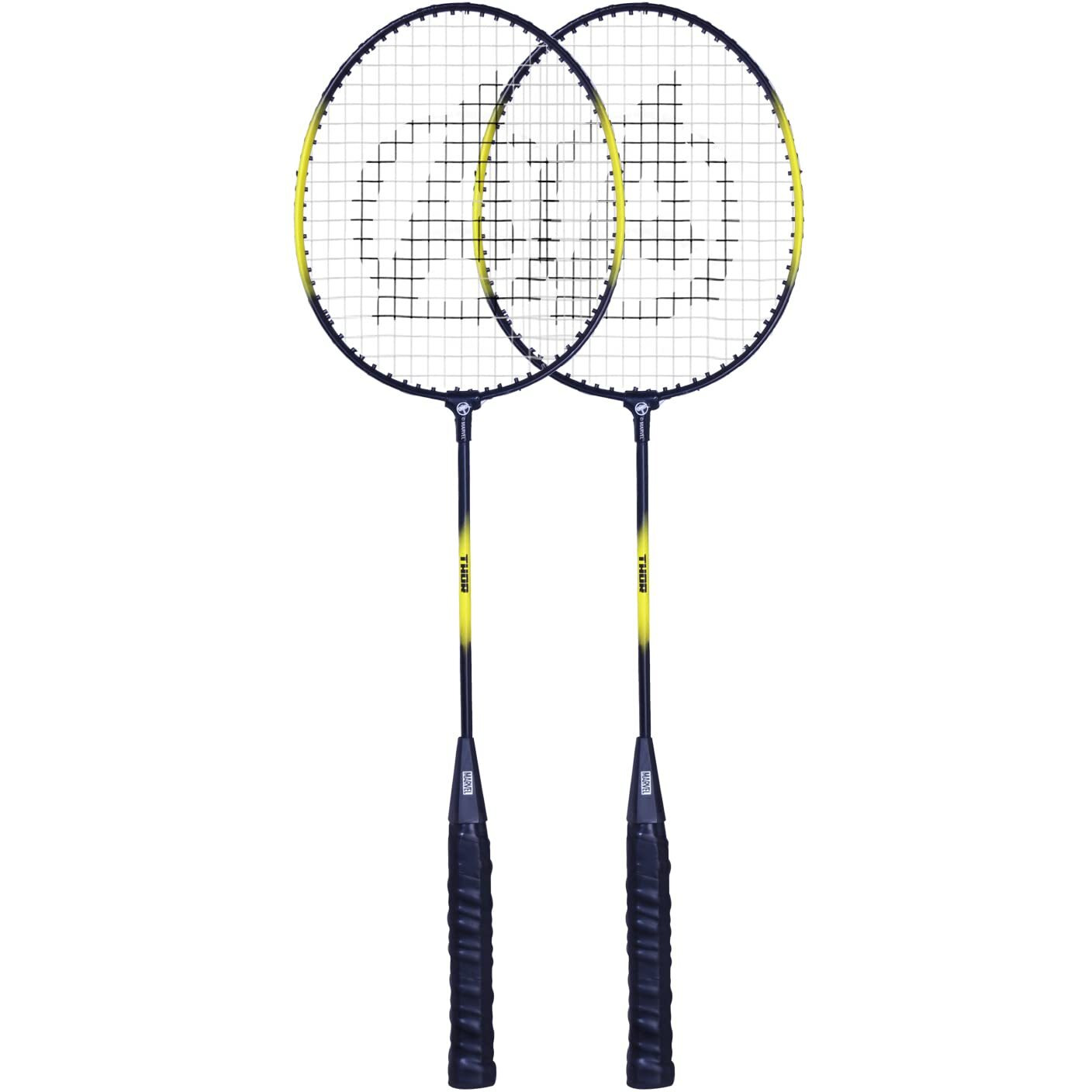 Thor Badminton Racket Set of 2 by STARTER - Ideal for Regular Practice Session, Badminton Set, Multi-Colour