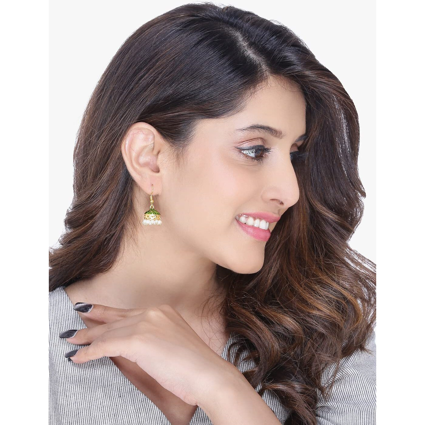 Yellow Chimes Earrings for Women and Girls Traditional Multicolor Meenakari Jhumka Earring | Gold Plated | Dome Shape Jhumki Combo Earrings | Birthday Gift for girls and women Anniversary Gift for Wife