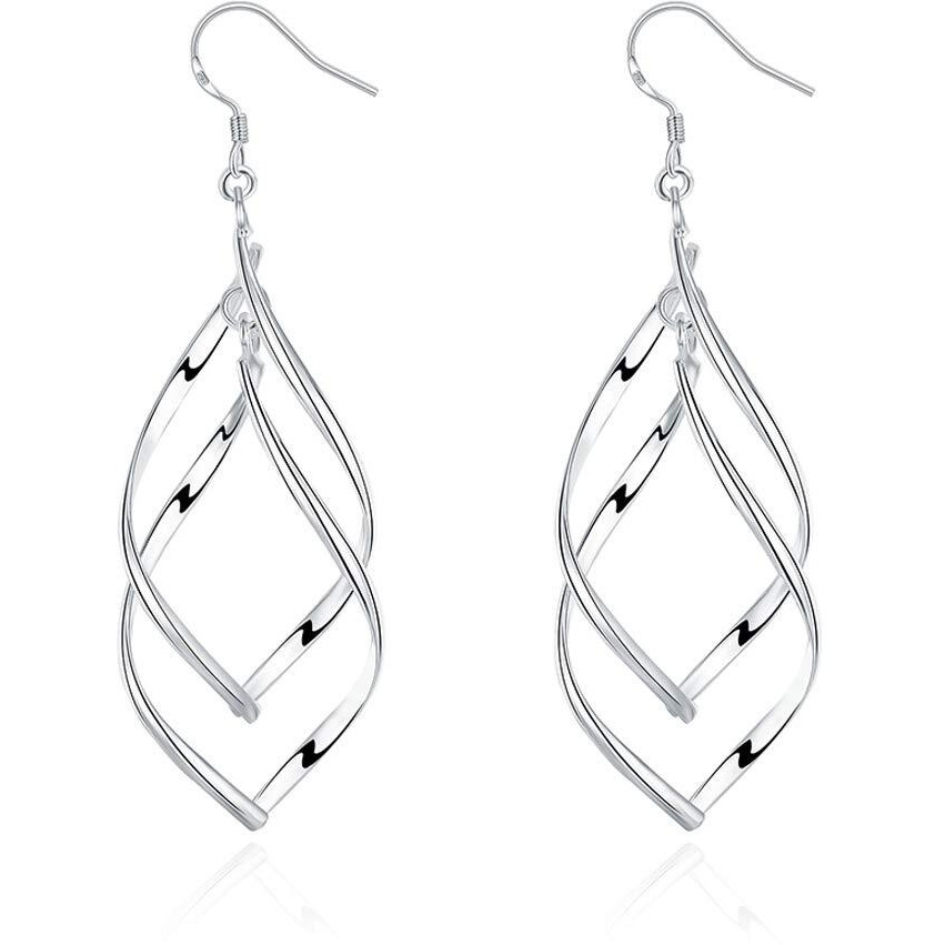 Yellow Chimes Danglers Earrings for Women | Silver Earrings for Girls | Fashion Women Earrings | Leafy Shaped Long Dangler Earrings | Birthday Gift For Girls Anniversary Gift for Wife