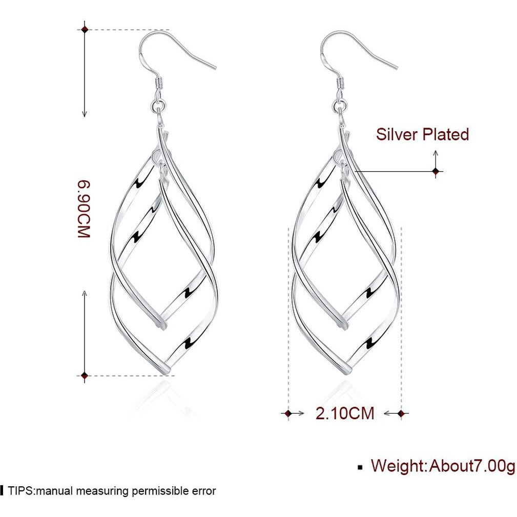 Yellow Chimes Danglers Earrings for Women | Silver Earrings for Girls | Fashion Women Earrings | Leafy Shaped Long Dangler Earrings | Birthday Gift For Girls Anniversary Gift for Wife