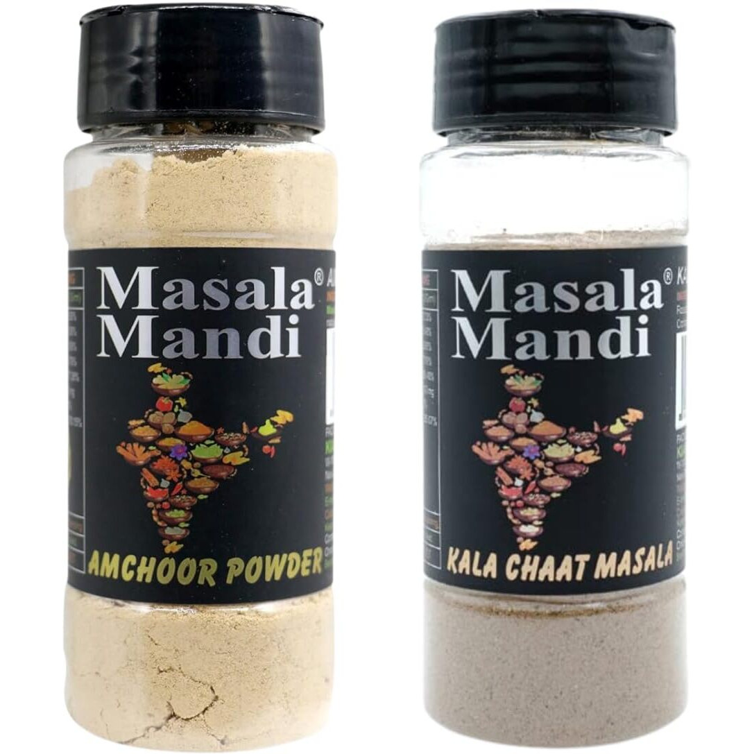 Masala Mandi Combo Pack of Amchur and kala chaat masala