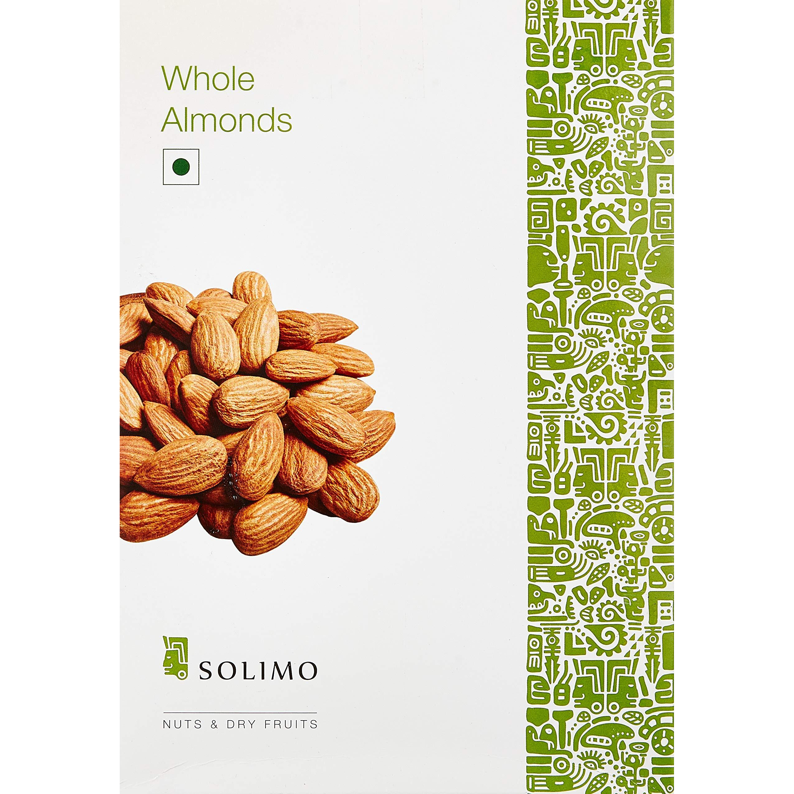 Amazon Brand - Solimo Dried California Almonds (Grade - Non Pareil) 1Kg