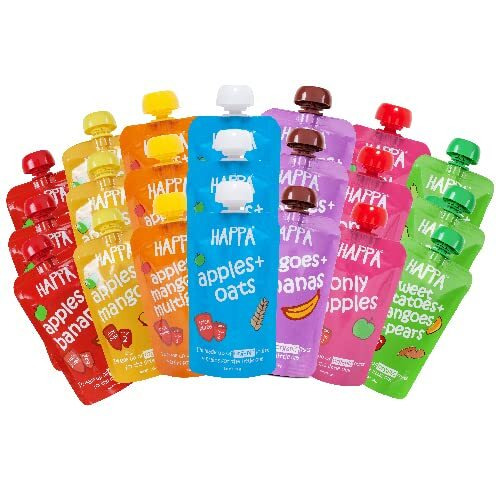 Happa Organic for little one, Monthy Saver Pack,Fruit Puree, 21 Pouches 100 Gram
