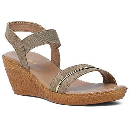 Bata Women's LILLE Sandals(6617515_OLIVE_4 UK)