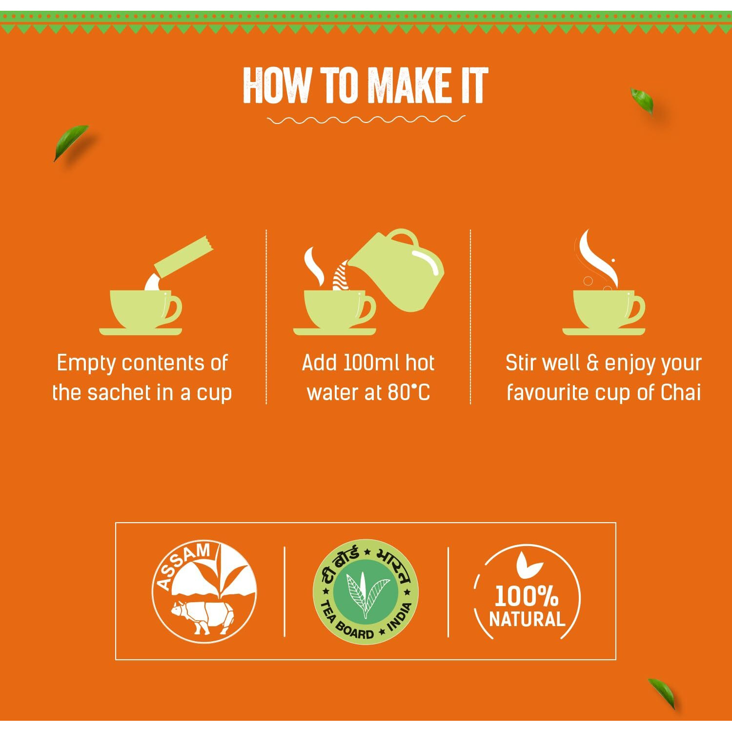 Chaayos Instant Tea Premix - Cardamom Flavour - Low Sugar (36 Sachets) | Instant Tea | Tea Premix | Cardamom Tea | Cardamom Chai | Assam Tea | Flavored Tea | Cardamom Chai Mix - Assam, Powder, 0.4 Kg