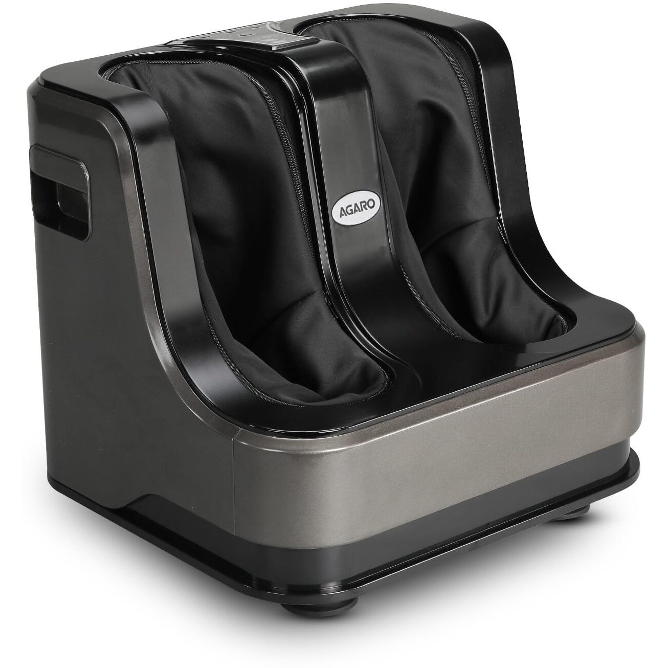 AGARO Rejoice Foot, Calf and Leg Massager with Heat and Vibration, 80W, 4 Motors, Rolling & Kneading Functions for Pain Relief & Improving Blood Circulation, Corded Electric, Grey