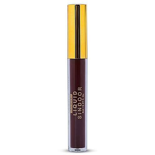 Organic Netra Liquid Sindoor, Kumkum, Waterproof Long lasting, Smudge Proof Sindoor, Pure and Natural Maroon Colour, Long lasting, Enriched with Natural and Organic Ingredients -8ml (Maroon)