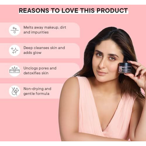 Quench Dirt Dissolving Korean Cleansing Balm with Salicylic Acid & Cherry Blossom| Gentle Makeup Remover| Balm-Oil-Milk Texture| Removes Long-Wear Makeup, Sunscreen & Impurities| Made in Korea (50ml)