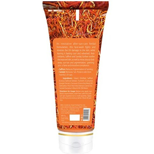 Vaadi Herbals Value Pack of Skin Whitening Saffron Face Wash with Sandal Extract, 4 x 60ml