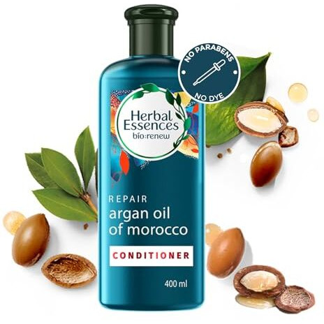 Herbal Essences Argan Oil of Morocco CONDITIONER- For Hair Repair and No Frizz- No Paraben, No Colorants, 400 ML
