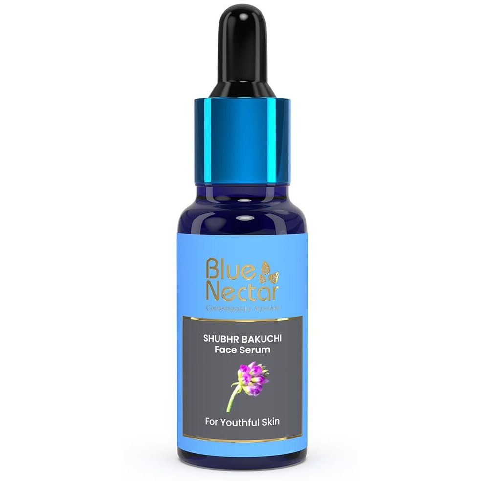 Blue Nectar Bakuchi Anti Aging Serum For Fine Lines,Wrinkles&Dark Circles|Plant Based Alternate To Retinol Serum For Face For Youthful Skin|Oil Free Moisturizer Face Serum For Women&Men(30 Ml)