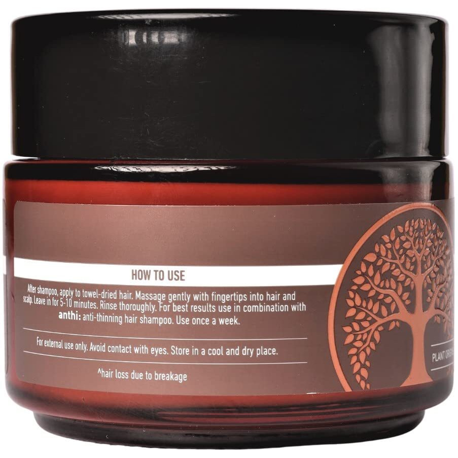 anthi Anti-Hair Thinning Mask, Hair Thickening and Volume boosting, Sulphate and Paraben Free, Plant-origins Hair Mask for Thinning Hair, 100 g
