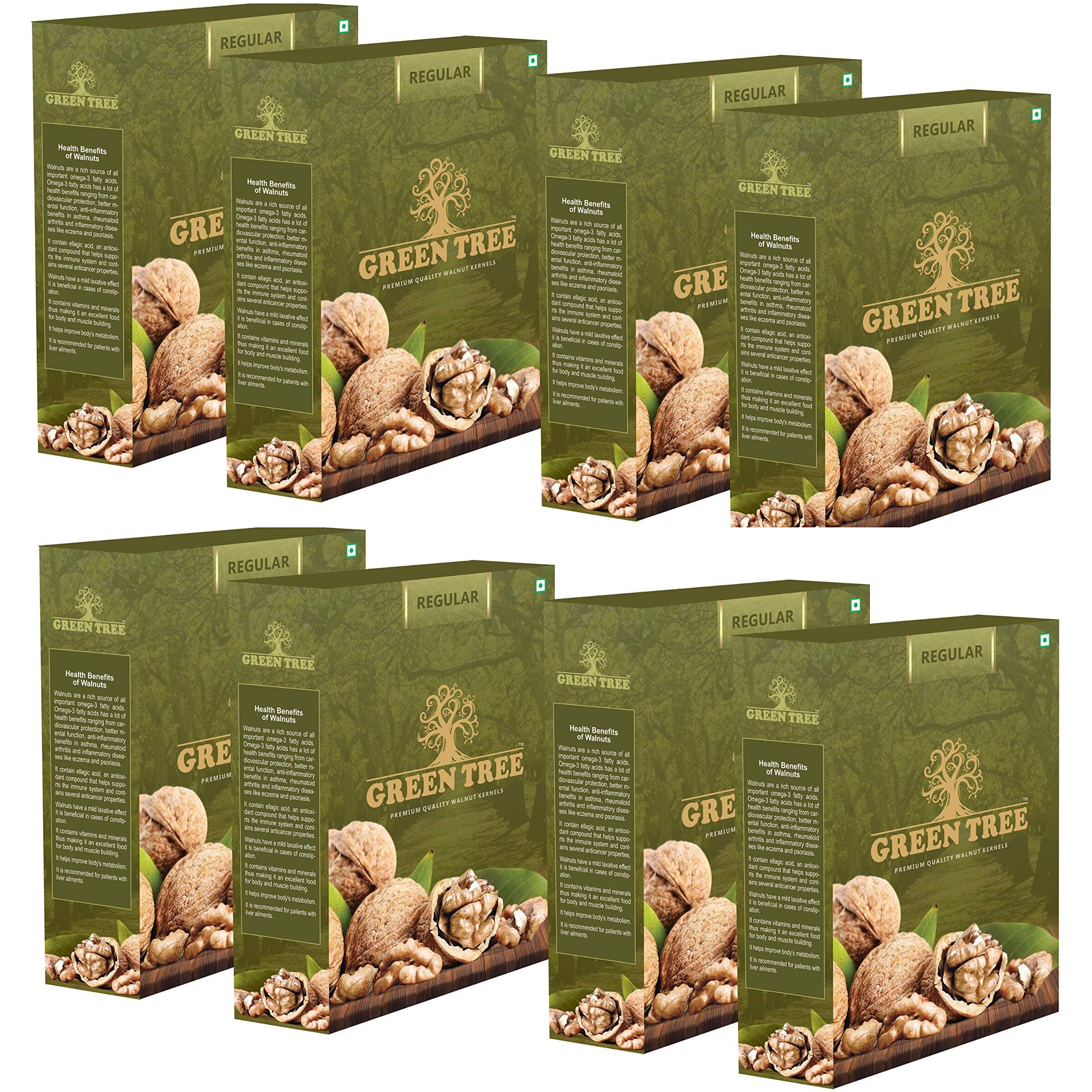 GREEN TREE REGULAR Premium Kashmiri Walnut Kernels, Walnut Without Shell/Akhrot Giri | Crunchy | Natural | Raw | Pure