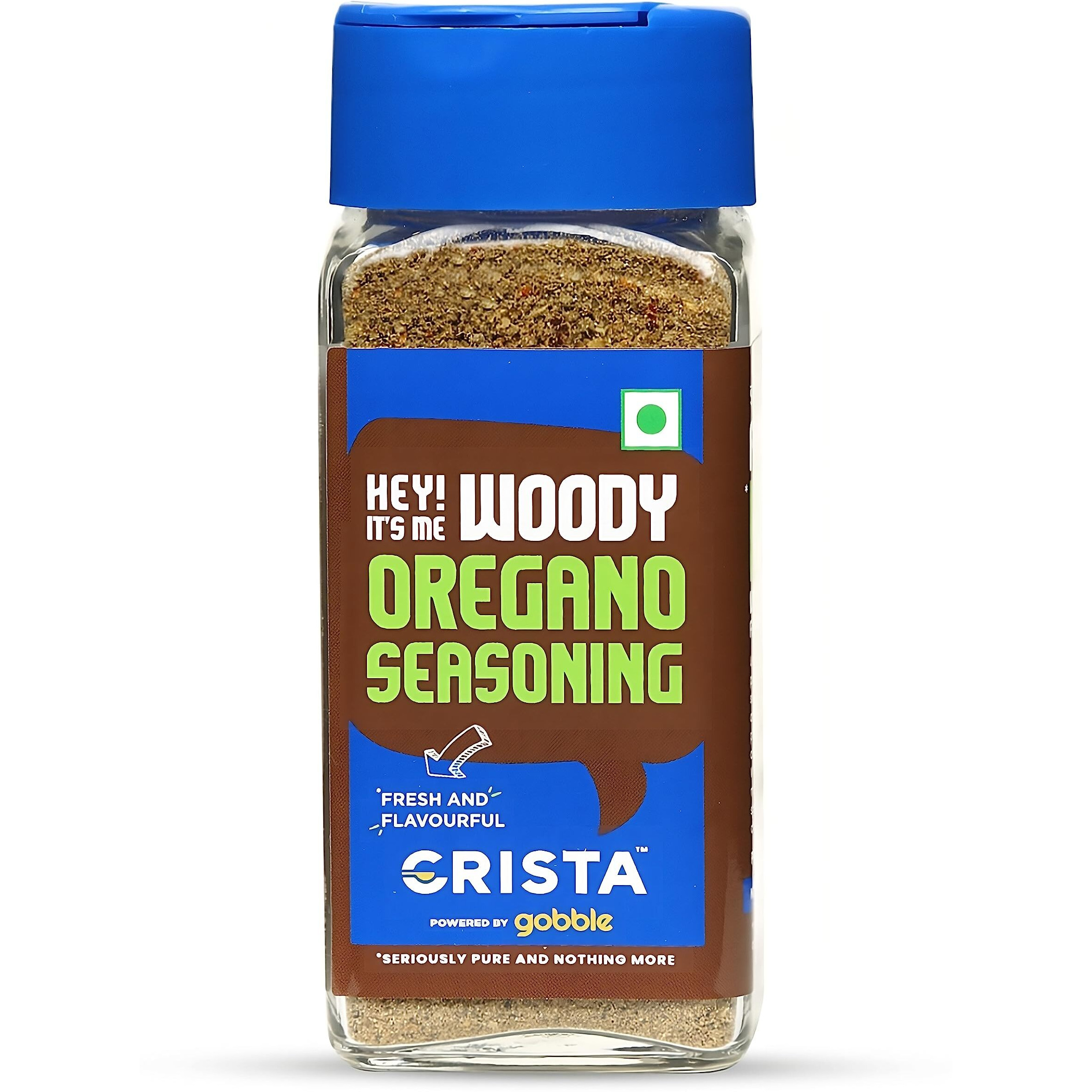 CRISTA Woody Oregano Seasoning | Fresh | Aromatic | Premium Spices & Herbs Blend | Vegan | Trans Fat Free | Cholesterol Free | Zero added Colours, Fillers, Additives & Preservatives | 50 gms