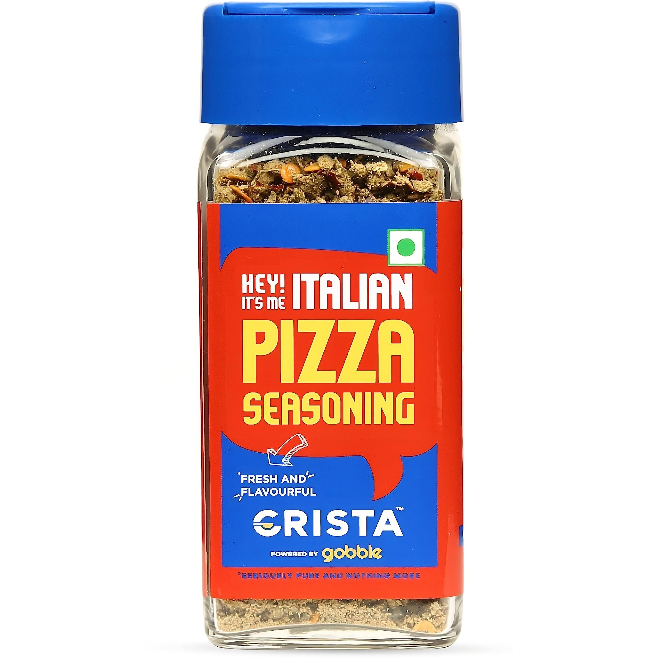 CRISTA Italian Pizza Seasoning | Pasta, Salads & Breads Seasoning | Vegan | Fresh & Flavourful | Zero added Colours, Fillers, Additives & Preservatives | Cholesterol Free | Trans Fat Free | 40 gms