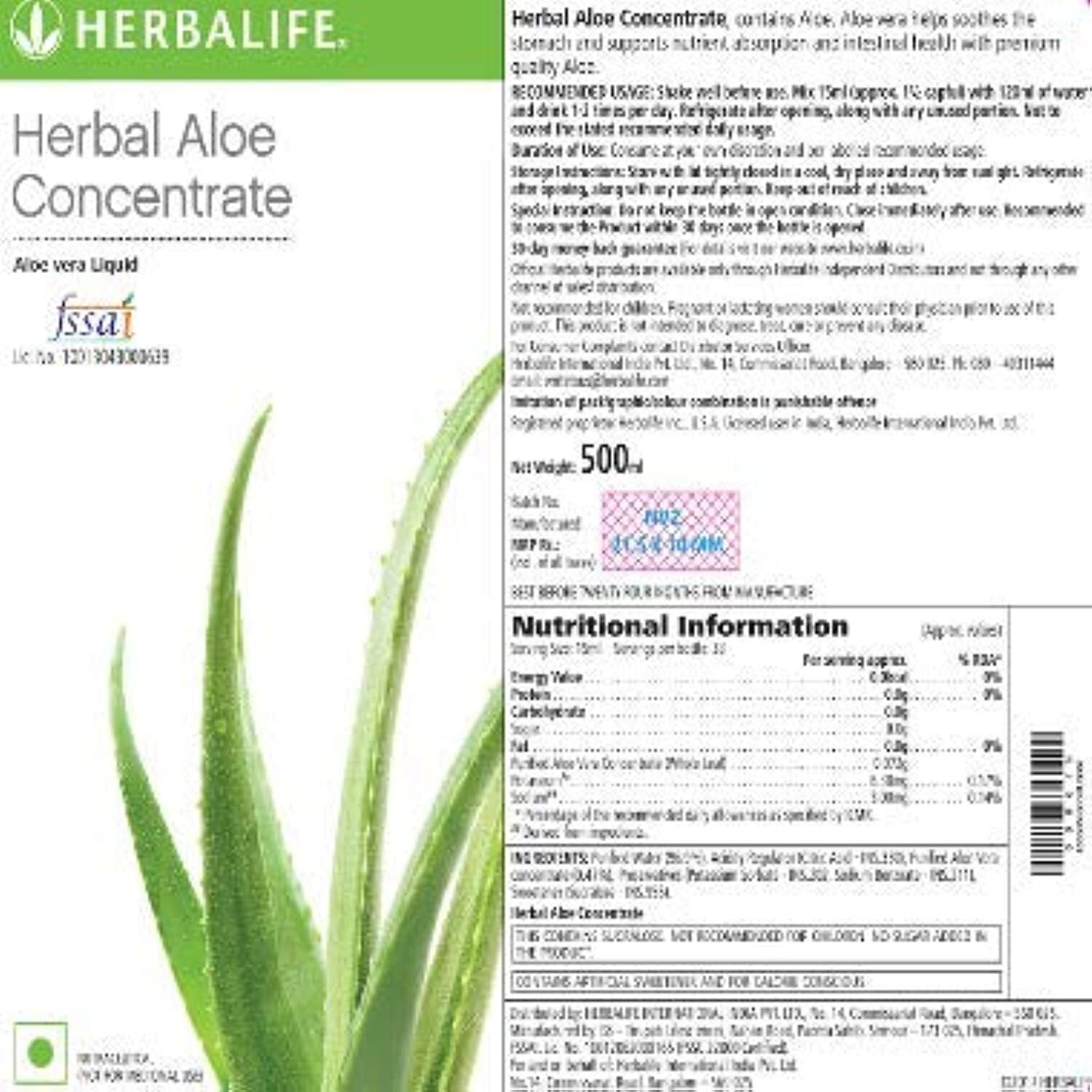 Herbalife Nutrition Original Herbal Aloe Concentrate 500ml (Pack Of 1)