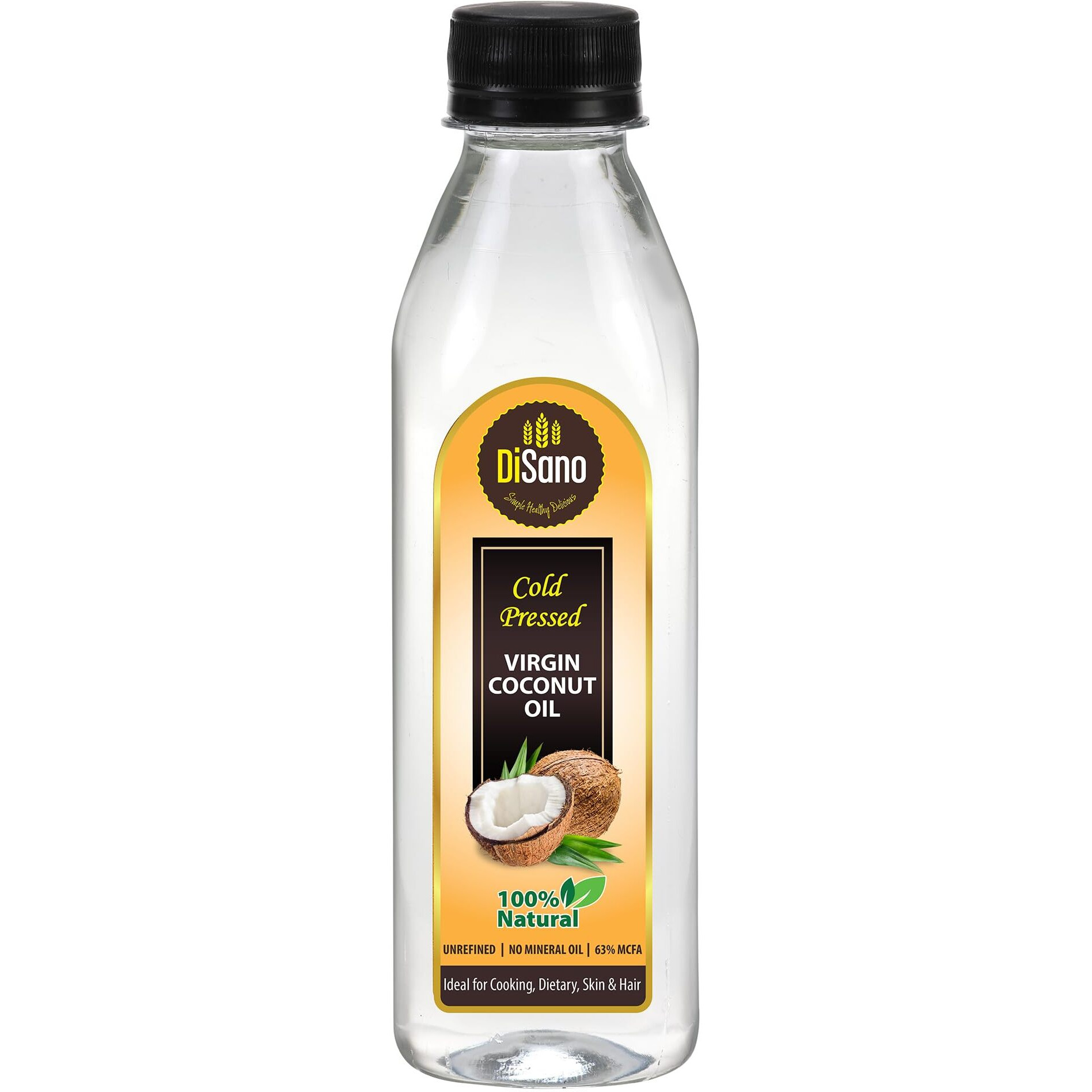 DiSano Cold Pressed Virgin Coconut Oil, 250 ml