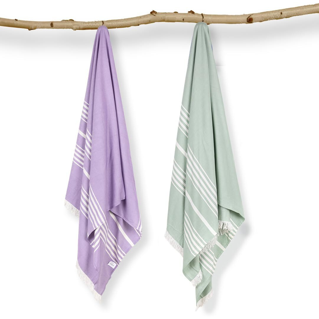 Mush 100% Bamboo Large Bath Towel | Ultra Soft, Absorbent, Light Weight, & Quick Dry Towel for Bath, Travel, Gym, Beach, Pool, and Yoga | 29 x 59 Inches Pack of 2