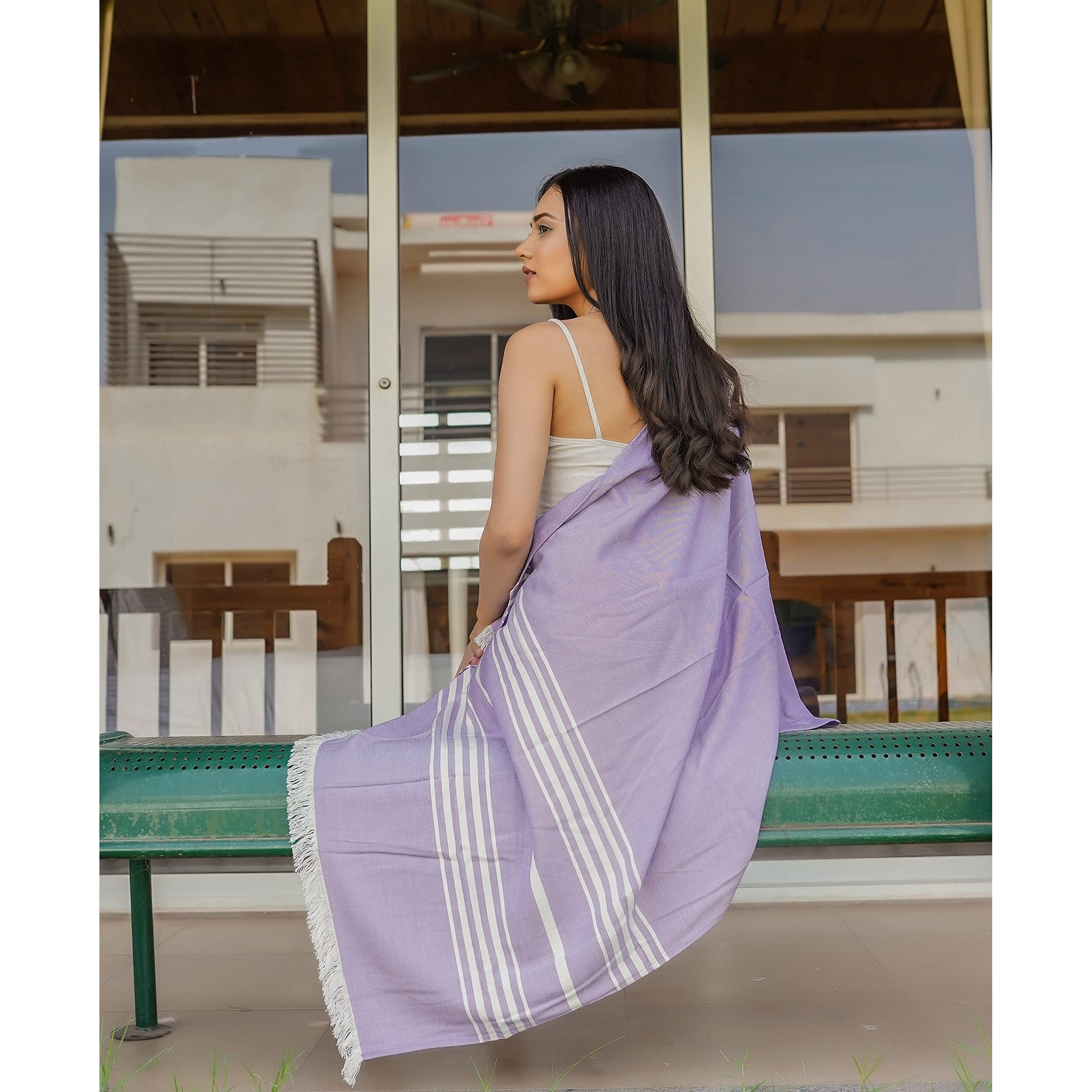 Mush 100% Bamboo Large Bath Towel | Ultra Soft, Absorbent, Light Weight, & Quick Dry Towel for Bath, Travel, Gym, Beach, Pool, and Yoga | 29 x 59 Inches Pack of 2