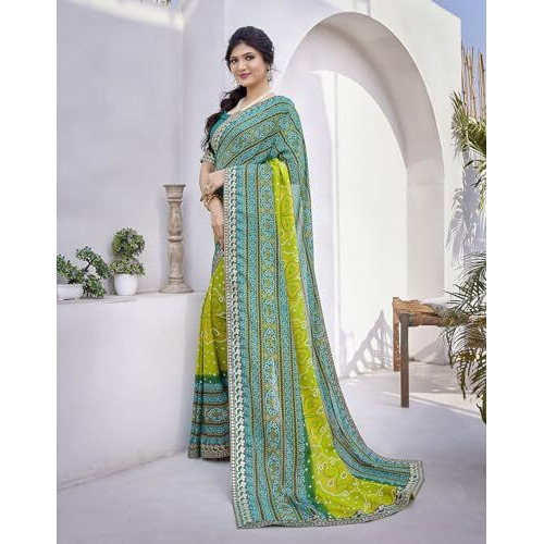 Yashika Woven Georgette Womens Saree (AZ-YS-P1-HARMAN-SHEFALI-YASTIKA-Parent_Rama 02)