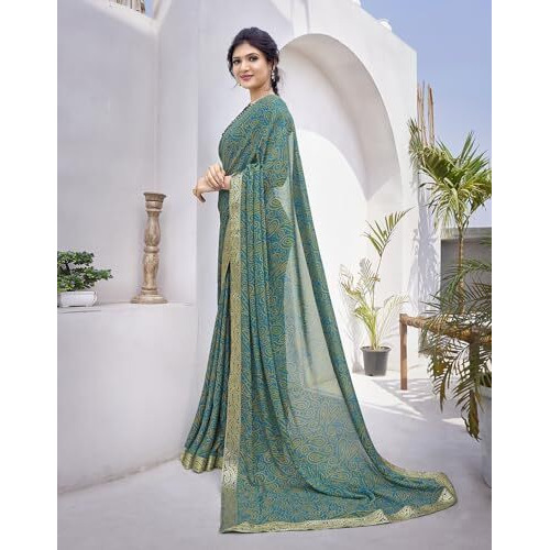 Yashika Woven Georgette Womens Saree (AZ-YS-P1-HARMAN-SHEFALI-YASTIKA-Parent_Rama 01)