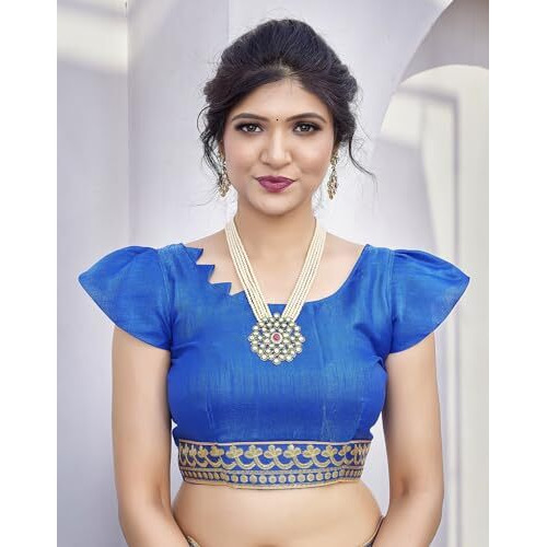 Yashika Woven Georgette Womens Saree (AZ-YS-P1-HARMAN-SHEFALI-YASTIKA-Parent_Blue)