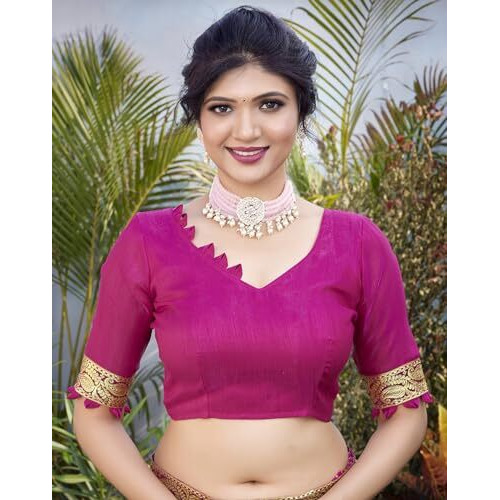 Yashika Woven Georgette Womens Saree (AZ-YS-P1-HARMAN-SHEFALI-YASTIKA-Parent_Pink 01)