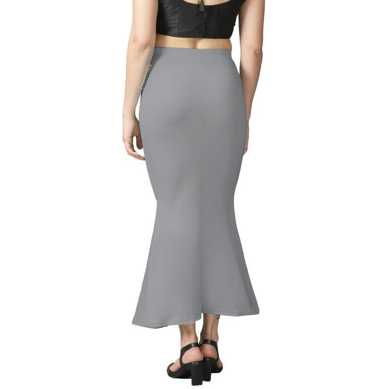 Chetmika Women Saree Shapewear Petticoat (Grey, XXL)