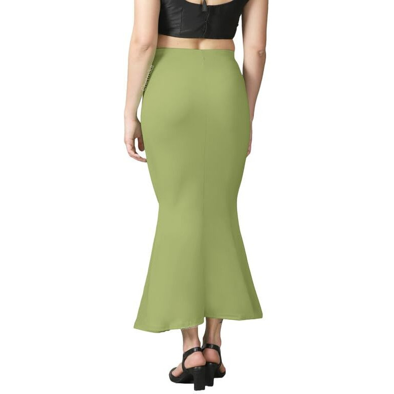 Chetmika Women Saree Shapewear Petticoat (Parrot Green, XL)