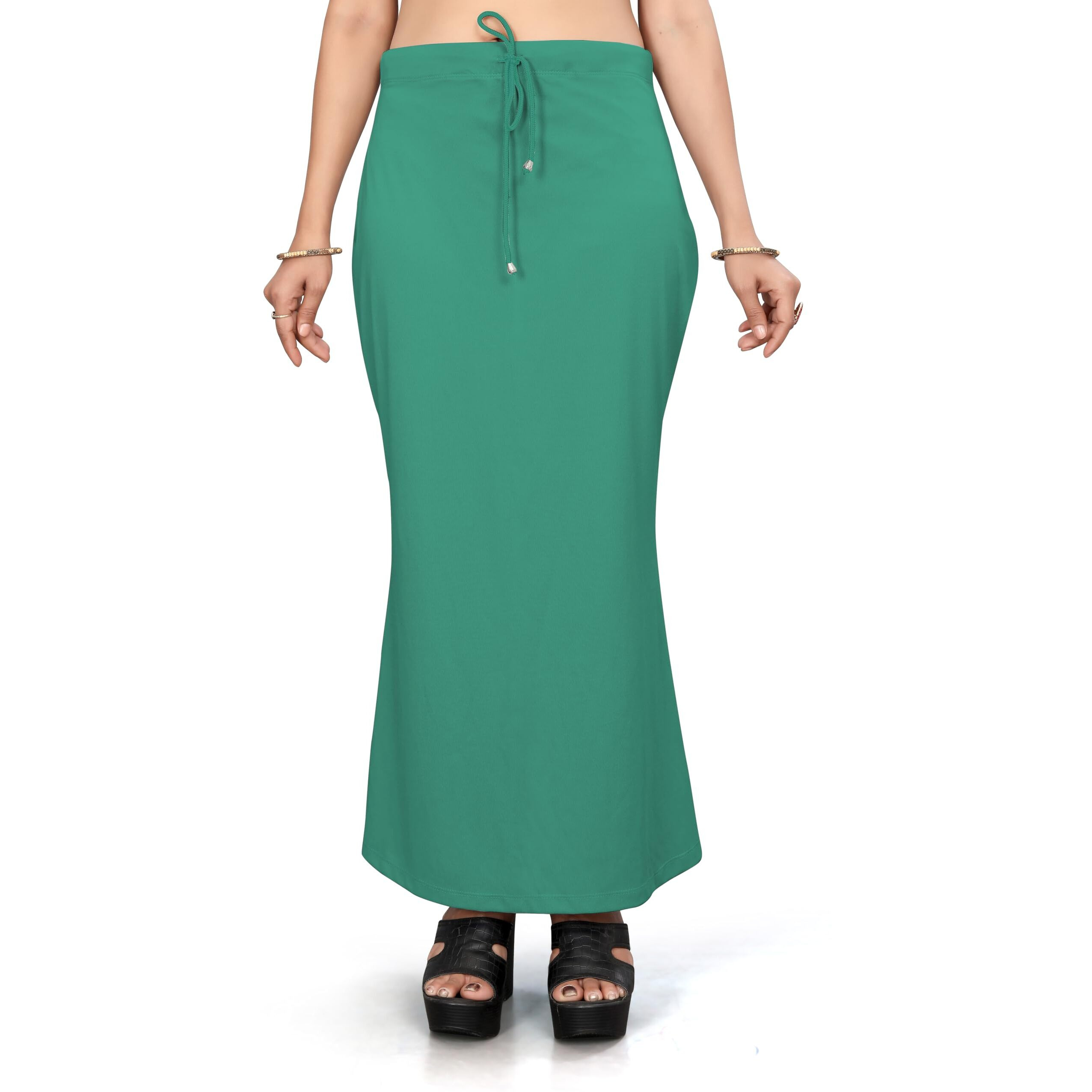 Yashika Present Lycra Saree Shapewear Petticoat for Women||Straight Fit Petticoat Saree Silhouette Shape Wear Dress for Saree|| AZ-YS-OG-Shaper RAMA-M