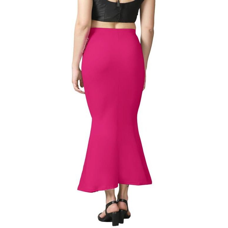 Chetmika Women Saree Shapewear Petticoat (Pink, XXL)