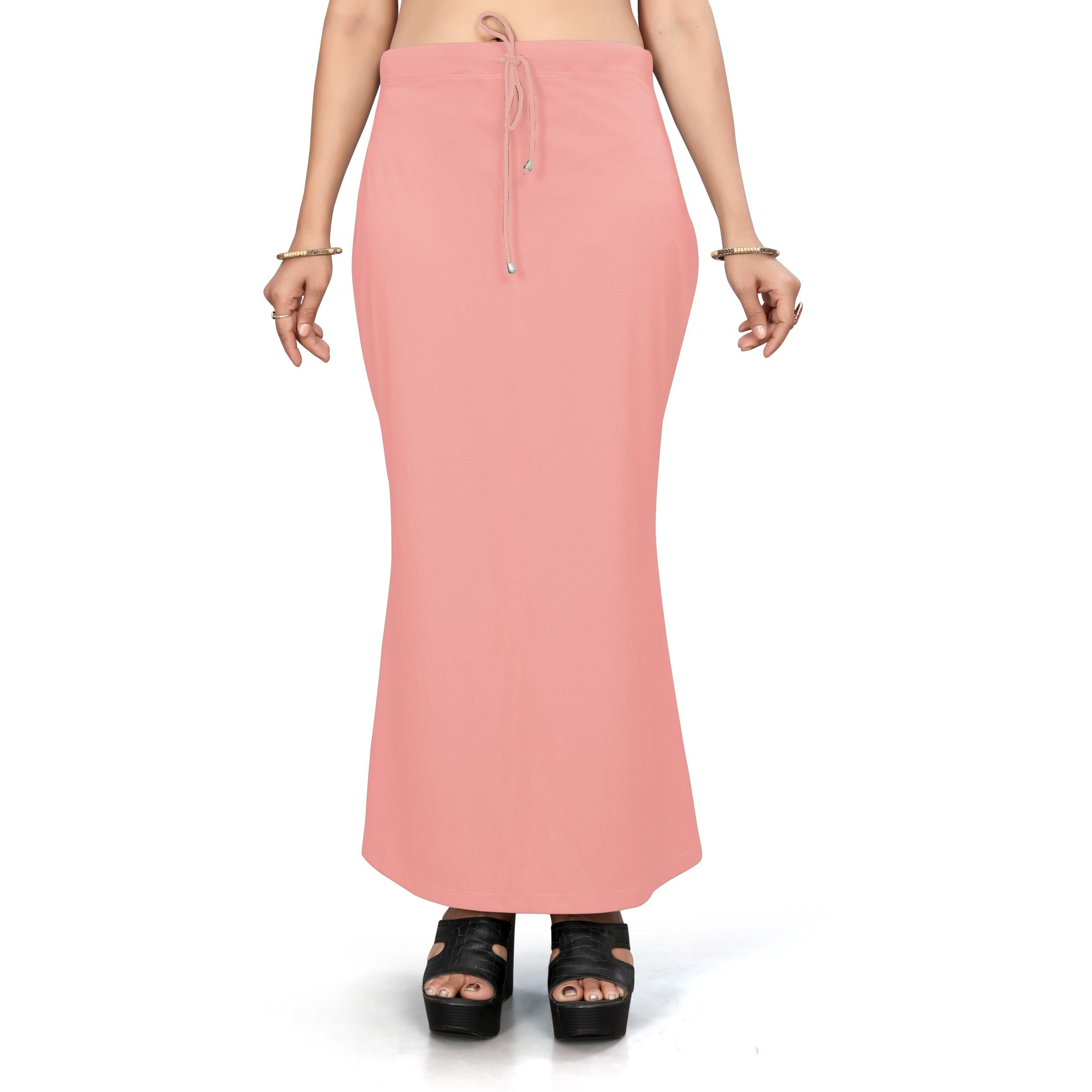 Yashika Present Lycra Saree Shapewear Petticoat for Women||Straight Fit Petticoat Saree Silhouette Shape Wear Dress for Saree|| AZ-YS-OG-Shaper Onion-L