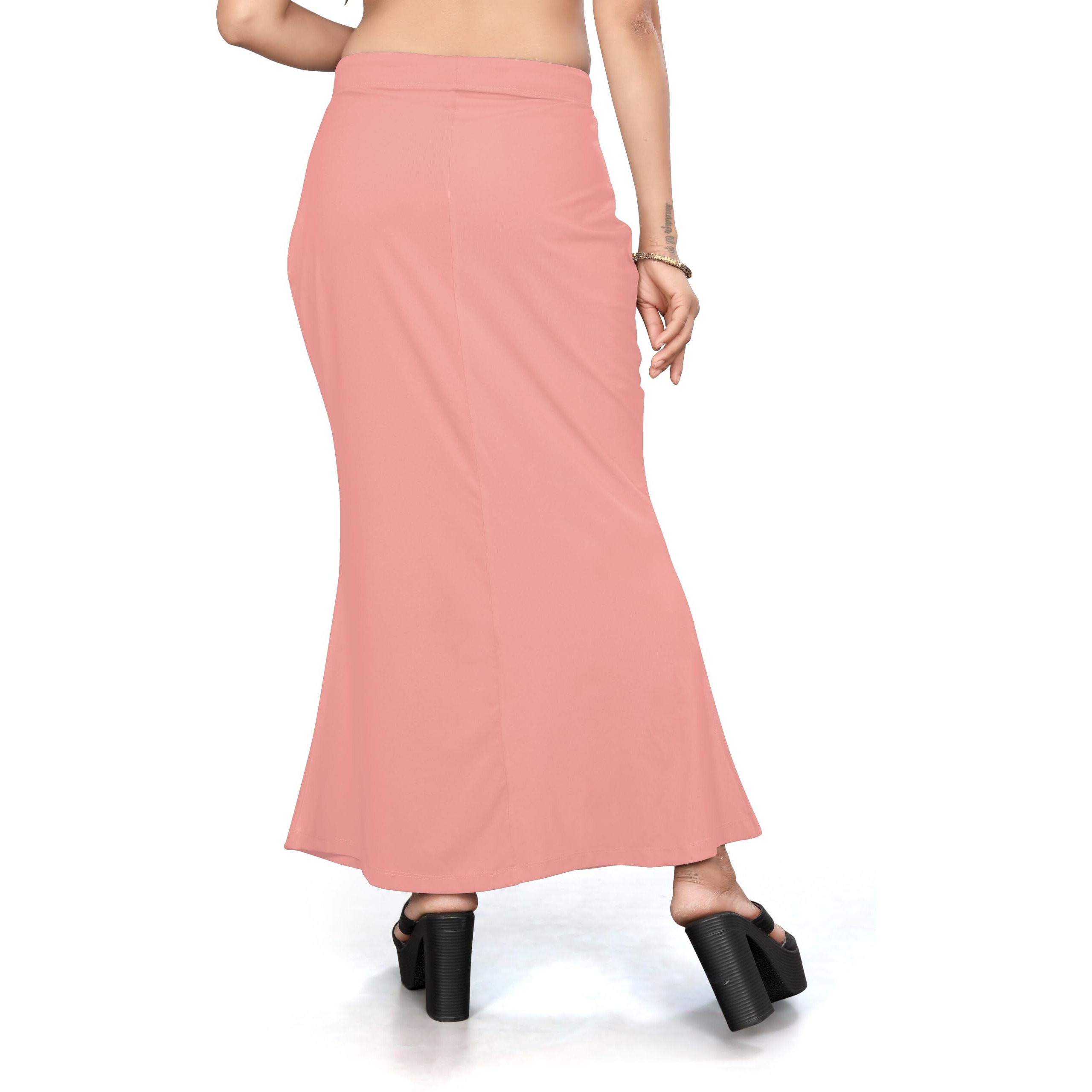 Yashika Present Lycra Saree Shapewear Petticoat for Women||Straight Fit Petticoat Saree Silhouette Shape Wear Dress for Saree|| AZ-YS-OG-Shaper Onion-L