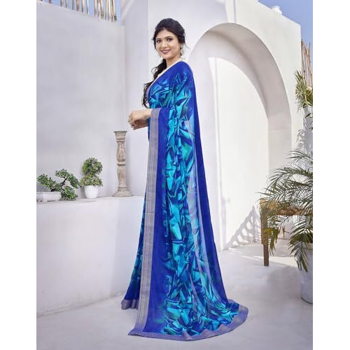 Yashika Woven Georgette Womens Saree (AZ-YS-P1-CHAYA-KIYARA-MAYA-ZUBIYA-Parent_Blue 02)