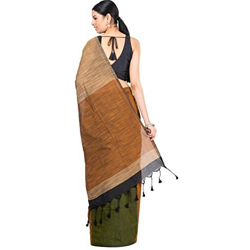DURGA HANDLOOMS Womens Pure Cotton Handloom Saree, Dh476A4 (Occur), Multi