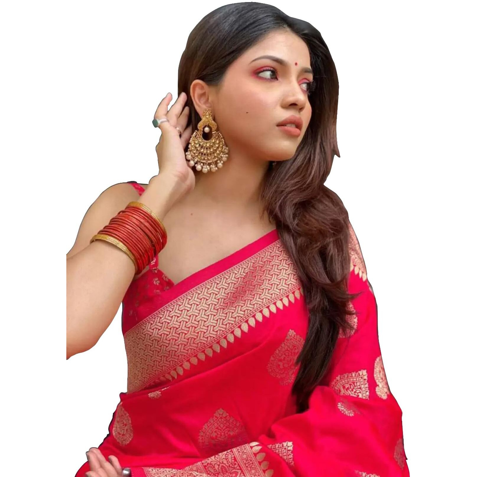 Sugathari Womens Banarasi Saree Pure Kanjivaram Silk Saree Soft new ladies 2023 Design Wear Pattu Sarees Latest Cotton Party Sari collections With Blouse Piece for Wedding sadi (PARI 122 PINK)
