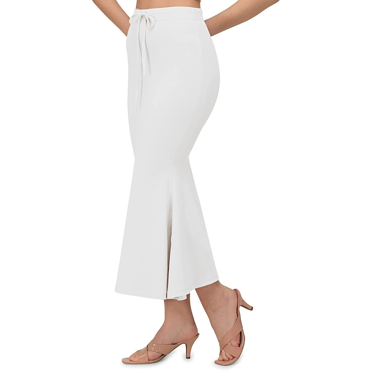 SMOWKLY Valentino Lycra Shape Wear for Women(1076_WT_3XL) White