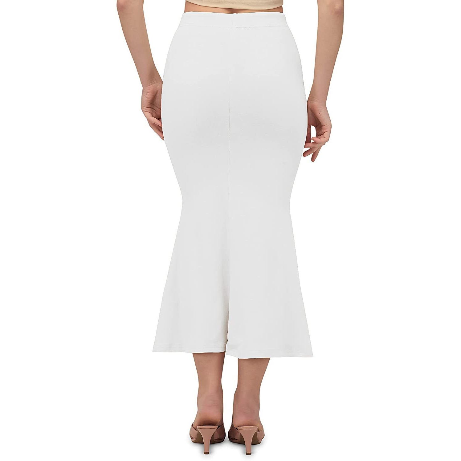 SMOWKLY Valentino Lycra Shape Wear for Women(1076_WT_3XL) White