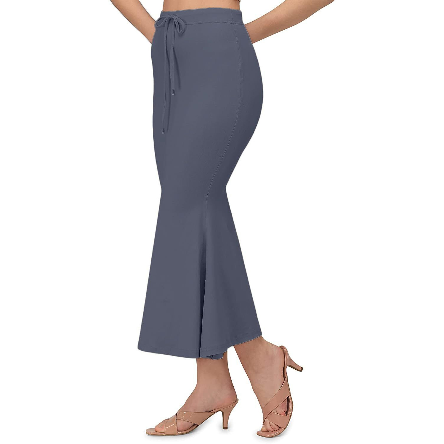 BUYONN Saree Shapewear for Women, Saree Shapewear Petticoat for Women, Lycra Saree Shaper for Saree (2XL, Grey)
