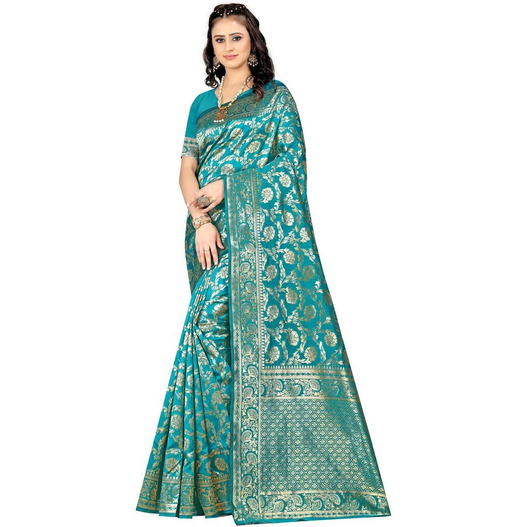Sugathari Womens Banarasi Saree(SAM PARI-164 RAMA)