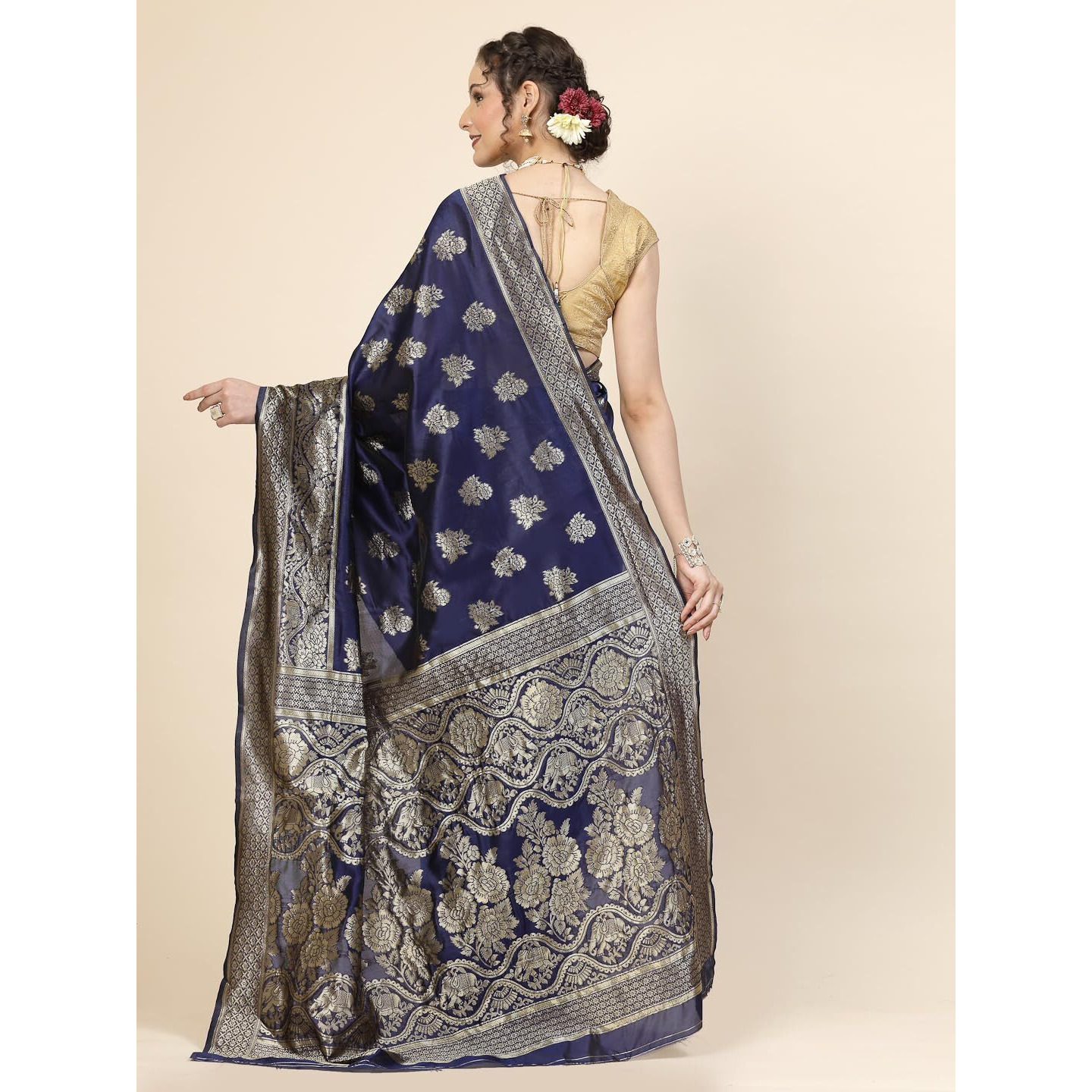 SHIVANAA Womens Jacquard Saree With Blouse Piece||Saree For Women||NSGW-10120