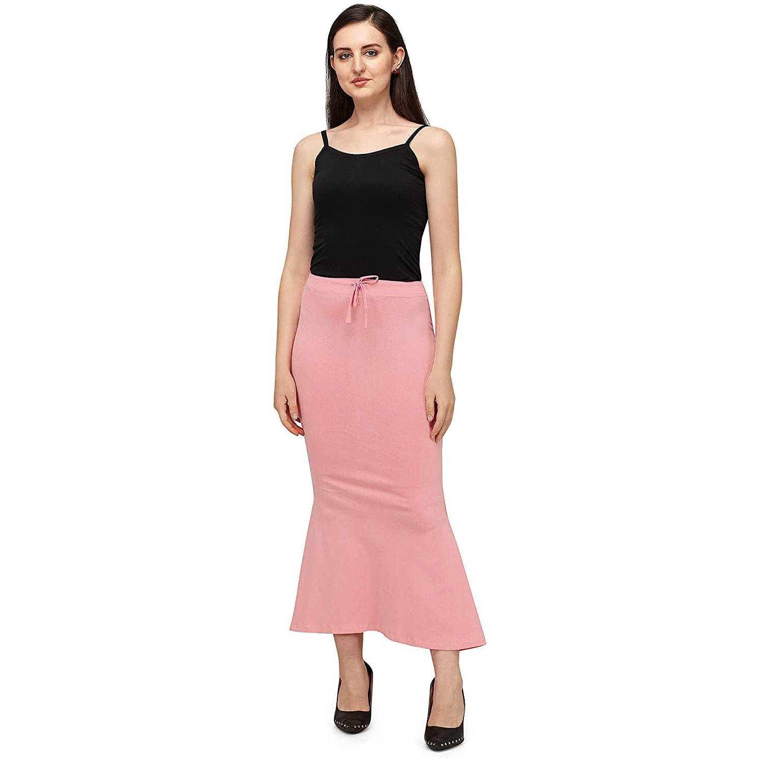 OM SAI LATEST CREATION Womens Lycra Women Petticoat Regular Fit Pant Liner Slip (OSLC-PT-6_Pink_M)