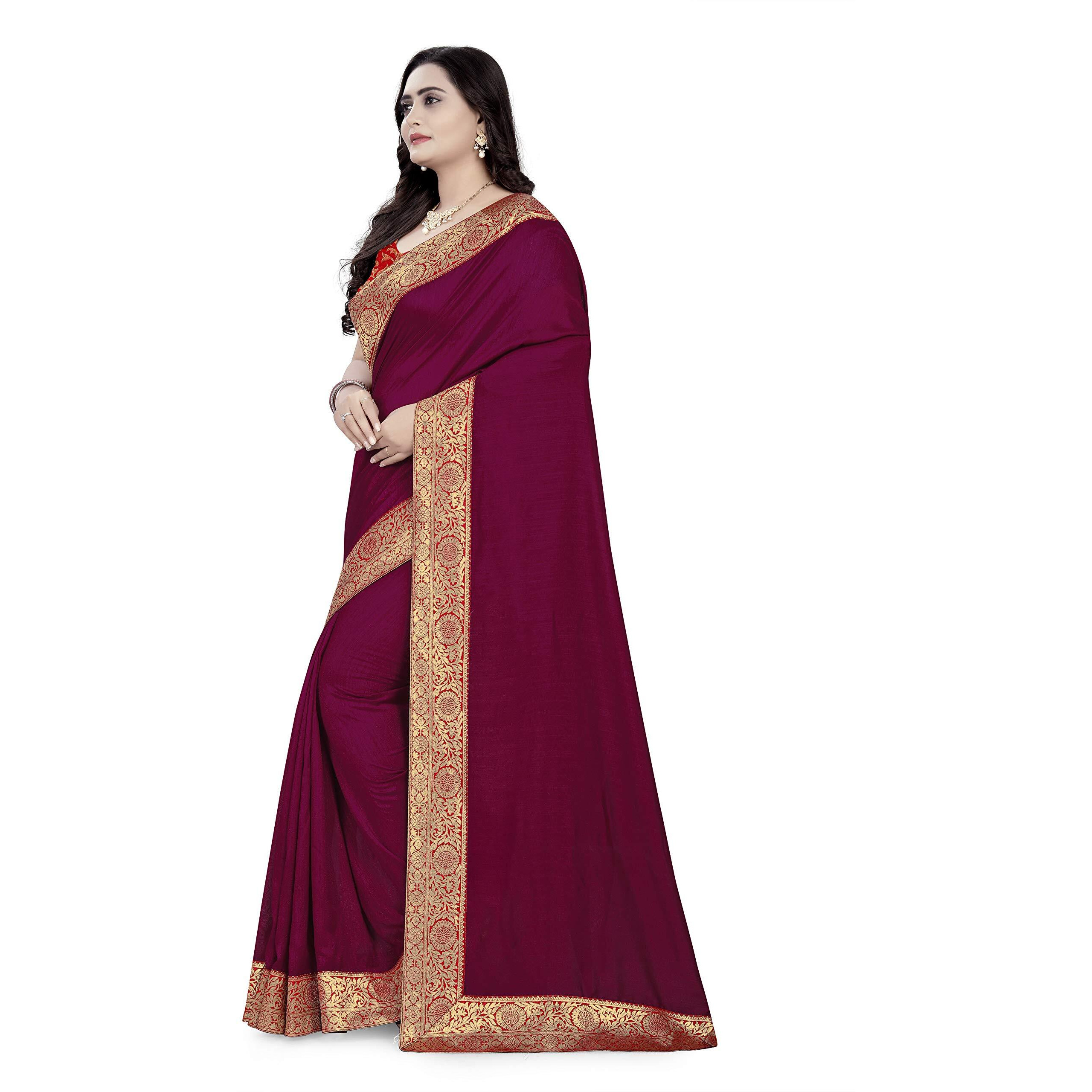 Arriva Fab Georgette with Blouse Piece Saree (Riva733_Green_Free Size)
