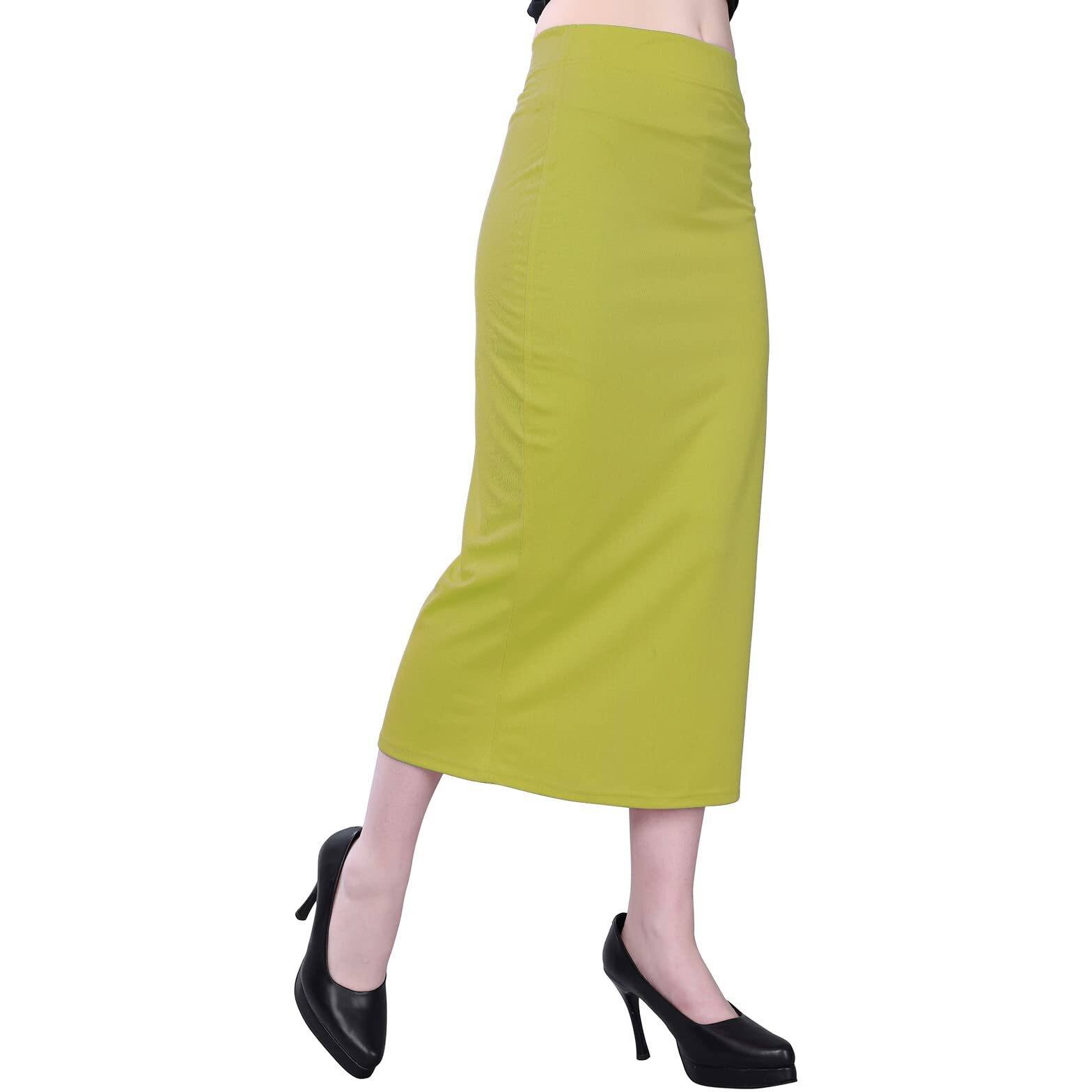 SIRIL Womens Lycra Full Elastic Saree Shapewear Patticoat(292TK133-XXL_Apple Green)